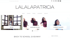 Desktop Screenshot of lalalapatricia.com