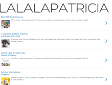Tablet Screenshot of lalalapatricia.com